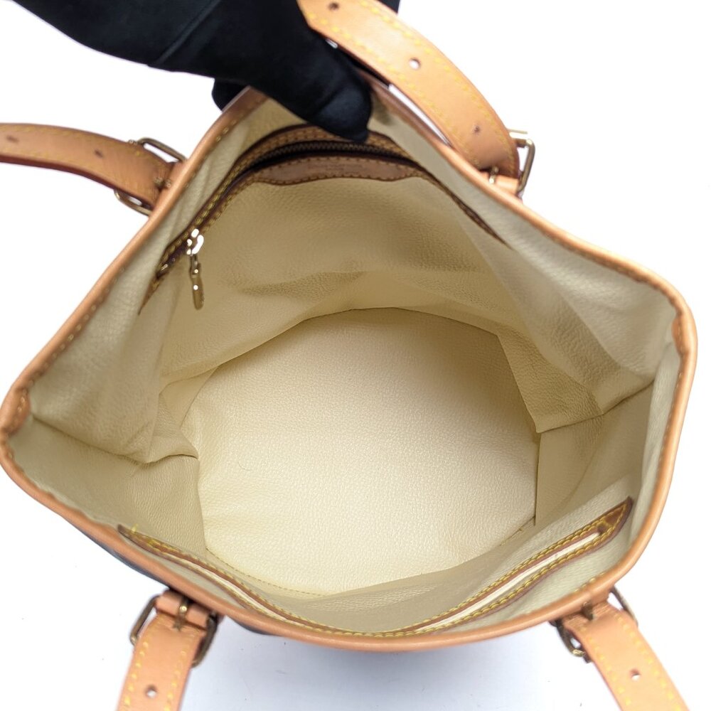 LOUIS VUITTON Bucket GM Monogram Canvas - Renewed Leather - Picture 8 of 15